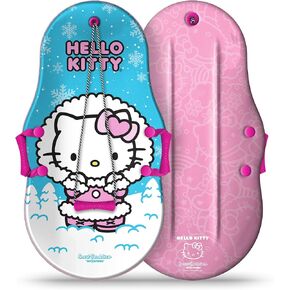 Hello Kitty and Snow Buddies by Sno-Storm 36in Kiddy Sled | Graphic top Deck with High Density Slick Bottom | 3D Molded Foam Construction | Outdoor use for Winter | Snow Sled and Many uses