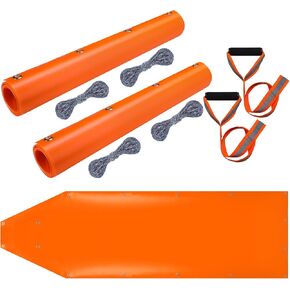 2 Pcs Deer Drag Sleds Deer Sled Game Hauler with 2 Pcs Heavy Duty Deer Drag Strap for Deer Duck Hunting Ice Fishing Accessories Dragging Rope Pulling Harness for Hunting Gift