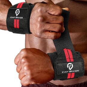 EVMT Premium Weightlifting Wrist Wraps 20in. Durable Straps for Weightlifting, Enhanced Wrist Support. Ideal Lifting Straps and Wrist Wraps for Strength Training.
