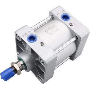 Baomain Pneumatic Air Cylinder SC 100 x 25 PT 1/2; Bore: 4", Stroke: 1"; Screwed Piston Rod Dual Action