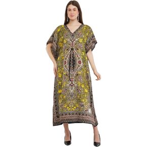 Art Of Creation Women Kaftan Dress Tunic Long Maxi Plus Size
