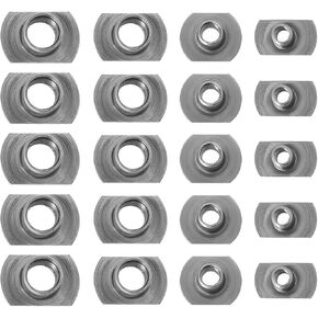 The Lord of the Tools 20pcs Weld Nuts Flange Steel Weld T-Nuts Carbon Steel Machine Screws for Household Appliances Motor Vehicles Steel Cabinets (M5 M6 M8 M10)