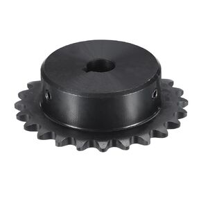 uxcell #35 Chain Roller Sprocket B Type, 1/2" Bore 24 Tooth Single Strand Chain Sprocket, Carbon Steel, Keyway with Set Screws