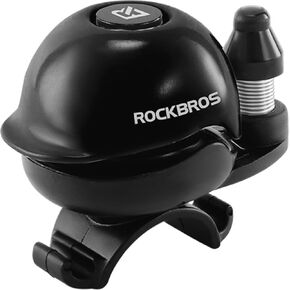 ROCKBROS Bike Bell Copper Alloy Bicycle Bell Mountain Bike Bells for Adults with Loud Sound and Fit for 0.87-1.33in/22-34mm Bicycle Handlebars