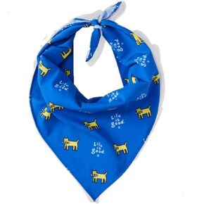 Life Is Good. Rocket Dog Bandana, Royal Blue (Small/Medium)