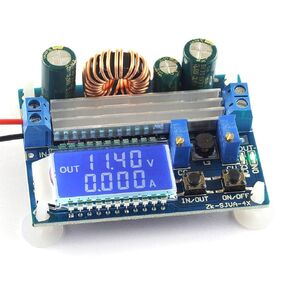 DC-DC Buck Boost Converter Module 5.5-30V 12V إلى 0.5-30V 5V 24V قابلة للتعديل لأعلى منظم الجهد الجهد الثابت 3A 35W إمدادات الطاقة مع شاشة LCD
