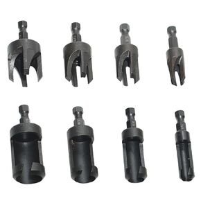 1 Set Black Imperial Hexagonal Shank Corkscrew Drill Hand Drill Drilling Tool Set Woodworking Hole Opener Hexagonal Shank Drill Bit Corkscrew Drill Bit Set for Pine Oak Softwood Wood Drilling