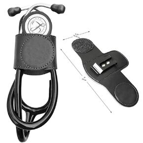 Leather Stethoscope Holder Clip Stethoscope Hip Holder with Clip on Waist Belt/Pocket/Bag to Protect from Loss Fit for Physicians