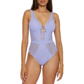 بدلة سباحة نسائية من قطعة واحدة من BECCA، برقبة عميقة، كروشيه، بدلات استحمام in Kuwait