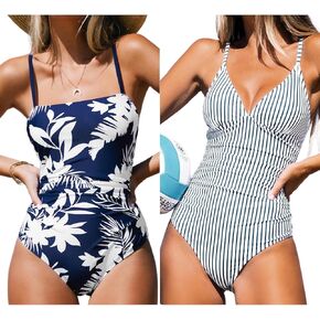 CUPSHE One Piece Swimsuit Bathing Suits Back Cutout Tummy Control Adjustable Straps, XL