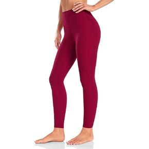 HeyNuts Essential Leggings, High Waisted Compression Workout Soft Pants Athletic Yoga Pants 28"