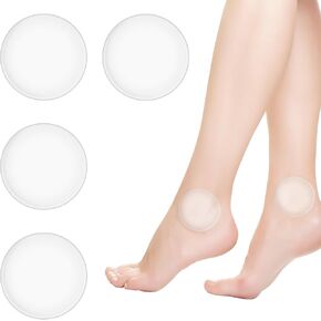 4 Pieces Hockey Ankle Gel Pads Ankle Gel Sleeve Padded 2.5 Inch Ankle Support Brace Round Ankle Pads Ice Skating Socks Ankle Protector for Ice Skating Riding Ski Ankle Protection