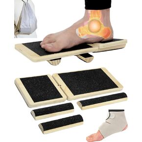 Ankle Strengthener, Foot Trainer for Sprained Ankle, Balance Board for Physical Therapy, Foot Stretcher for Plantar Fasciitis, Wobble Board, Posture Board, Arch Exerciser, with Ankle Brace