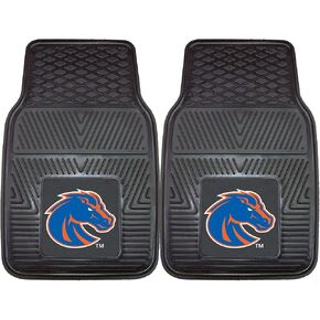 FANMATS 12431 NCAA Boise State Broncos Back Row Utility Car Mats - 2 Piece Set, 14in. x 17in., All Weather Protection, Universal Fit, Deep Resevoir Design, Molded Team Logo