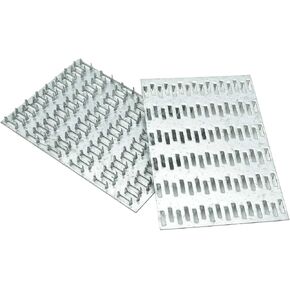 10-Pack 4x6 Inch Pronged Truss Plates, Galvanized Steel Flat Mending Brackets for Wood Timber Connectors and Roofing Trusses, 19 Gauge