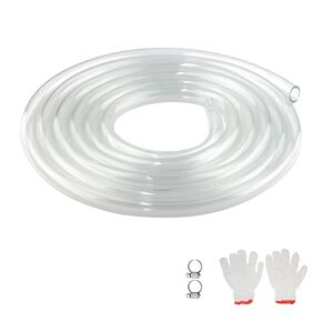 PVC Clear Vinyl Tubing 3/8 Inch ID x 1/2 Inch OD -9.84 Ft Flexible PVC Hose Oil Resistant Plastic Tubing (10 mm ID x 13 mm OD -3 M)