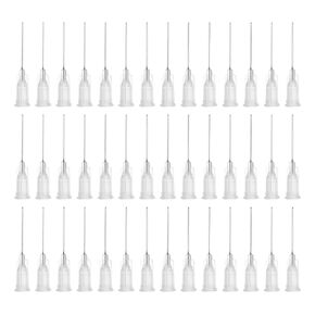 uxcell Industrial Blunt Tip Needle 27G 1 Inch Length with Luer Lock Screw Interface Connector, Dispensing Needle for Liquid Glue Gun, 60 Pcs (Transparent)