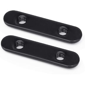 Xadnitu 18 Pieces 1/4-20 Thread Economy T Nuts with 2 Holes, Double Threaded T-Nut Accessory Hardware for 10 Series or 1.0 inch Base Aluminum Extrusion Profiles Rail