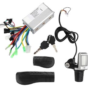 2 in 1 Electric Electric Scooter Controller LCD Split Meter Throttle Grip Set Electric Accessory