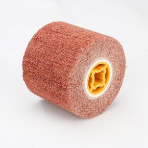 100x120mm Non-Woven Abrasive Polishing Wheel, Wire Drawing Polishing Wheel for Wood Metal Surface Polishing Grit 120#