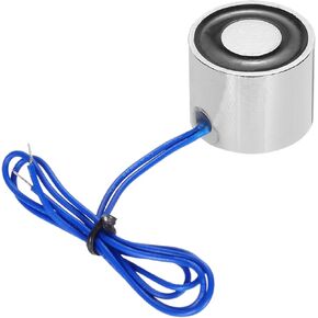 uxcell DC12V 8KG Lift Holding Electromagnet Sucking Disc Electric Lifting Magnet Solenoid