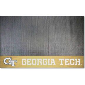 FANMATS 12106 Georgia Tech Yellow Jackets Vinyl Grill Mat - 26in. x 42in. - Deck Patio Protective Mat | Oil, flame, and UV resistant - GT Logo, Gold