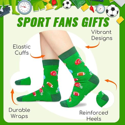 Zmart Funny Sports Socks for Men Women - Outdoorsman Gifts for Hunting Running Lovers, Gifts for Golf Soccer Bowling Fans in Saudi Arabia