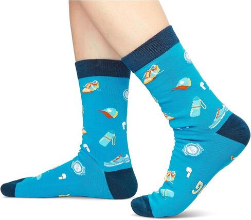 Zmart Funny Sports Socks for Men Women - Outdoorsman Gifts for Hunting Running Lovers, Gifts for Golf Soccer Bowling Fans in Saudi Arabia