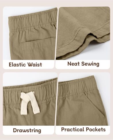 OHD 3 Pack Boys School Uniform Shorts, Boys Uniform Shorts Boys Clothes Jogger Shorts Casual Uniform Summer Shorts in Saudi Arabia