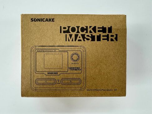 دواسة جيتار SONICAKE Pocket Master-Multi Effects مع 9 وحدات تأثيرات 100 إيقاع طبل و100 إعداد مسبق 20 أمبير/كابينة معالج تأثيرات الجيتار الكهربائي OTG USB واجهة صوت BT (رمادي) in Kuwait