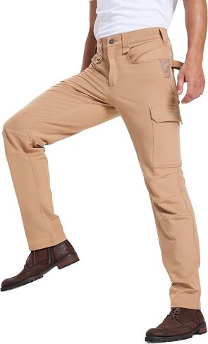 DURAWERK Men's 4-Way Stretch Cargo Pants, Work Pants, Durable Tactical Pants, Lightweight EDC Hiking Pants for Outdoor in Saudi Arabia