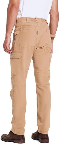 DURAWERK Men's 4-Way Stretch Cargo Pants, Work Pants, Durable Tactical Pants, Lightweight EDC Hiking Pants for Outdoor in Saudi Arabia