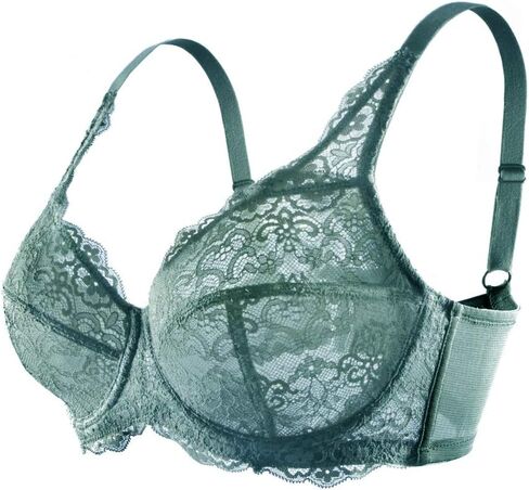 HSIA Women's Underwire Bra Minimizer Lace Floral Bra Unlined Unpadded Plus Size Full Coverage Bra in Saudi Arabia