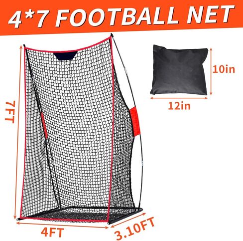 كرة القدم الشبكة 4 × 7 أقدام الركل لتراجع قورتربك رمي صافي متينة وممارسة معدات كرة القدم المحمولة الهدف in Kuwait