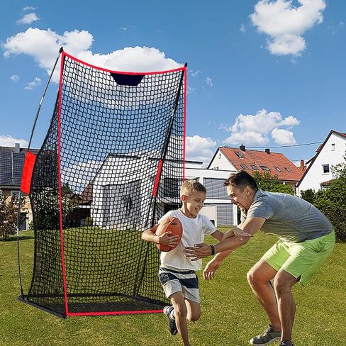 كرة القدم الشبكة 4 × 7 أقدام الركل لتراجع قورتربك رمي صافي متينة وممارسة معدات كرة القدم المحمولة الهدف in Kuwait