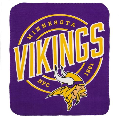 Northwest NFL Minnesota Vikings Fleece Fleece Fleece بطانية ، 50 "× 60" ، حملة in Saudi Arabia