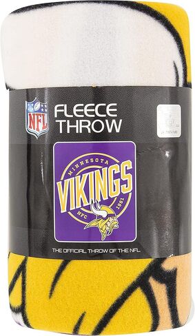 Northwest NFL Minnesota Vikings Fleece Fleece Fleece بطانية ، 50 "× 60" ، حملة in Saudi Arabia