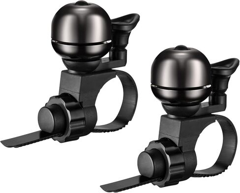 جرس الدراجة ROCKBROS الكلاسيكي، جرس الدراجة ذو الصوت العالي، أجراس الدراجة الجبلية MTB لجرس الدراجة الدائري للبالغين من أجل 0.82-0.86 بوصة/21-22 مم مقود الدراجة... in Kuwait