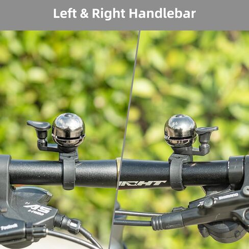 جرس الدراجة ROCKBROS الكلاسيكي، جرس الدراجة ذو الصوت العالي، أجراس الدراجة الجبلية MTB لجرس الدراجة الدائري للبالغين من أجل 0.82-0.86 بوصة/21-22 مم مقود الدراجة... in Kuwait