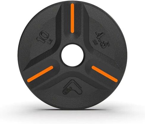 Cast Iron Plate Weights by Tribe WOD- Gym Weights for Men and Women, Cast Iron Plate Weights 1 of 2, Rubber and Steel Weights for Lifting (1 Plate) in Saudi Arabia