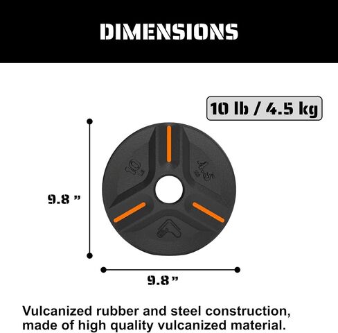 Cast Iron Plate Weights by Tribe WOD- Gym Weights for Men and Women, Cast Iron Plate Weights 1 of 2, Rubber and Steel Weights for Lifting (1 Plate) in Saudi Arabia