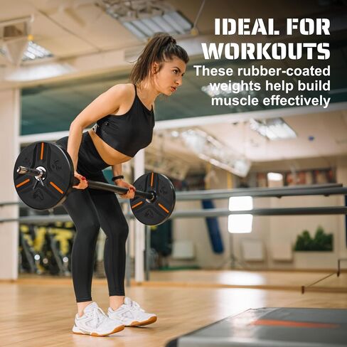 Cast Iron Plate Weights by Tribe WOD- Gym Weights for Men and Women, Cast Iron Plate Weights 1 of 2, Rubber and Steel Weights for Lifting (1 Plate) in Saudi Arabia