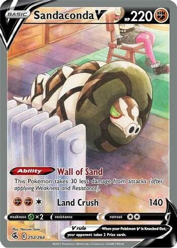 Sandaconda V - 252/264 - Art Full Ultra Rare - Sword & Shield - Fusion Strike in Saudi Arabia
