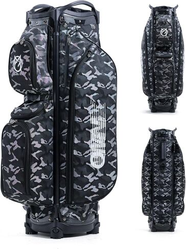 Cart Bag for Men & Women - 14-Way Full-Length Dividers - Interchangeable Design - Multiple Pockets for Efficient Storage for an Enjoyable Golfing Experience for - Unisex in Saudi Arabia