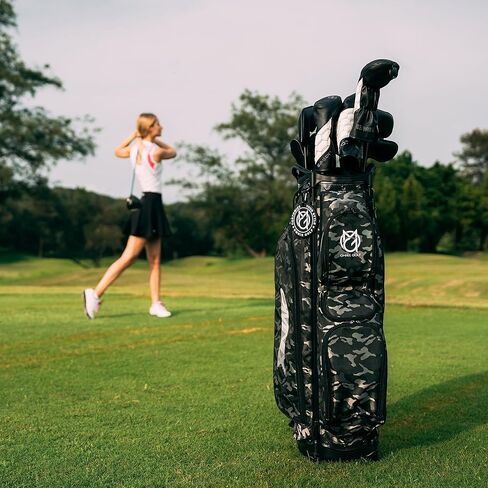 Cart Bag for Men & Women - 14-Way Full-Length Dividers - Interchangeable Design - Multiple Pockets for Efficient Storage for an Enjoyable Golfing Experience for - Unisex in Saudi Arabia