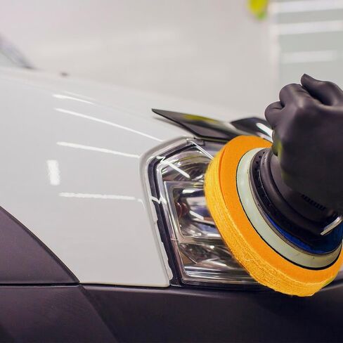 QWORK Polishing Wheel Kit for Bench Grinder - 8 Pack 6" Cotton Buffing Wheels with 1/2" Arbor Hole - Ideal for Metal, Wood, and More in Kuwait