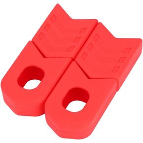 1 Piar Crank Cover Silicone Bicycle Crank Protection Sleeve Arm Protector for Most Mountain Road Bikes