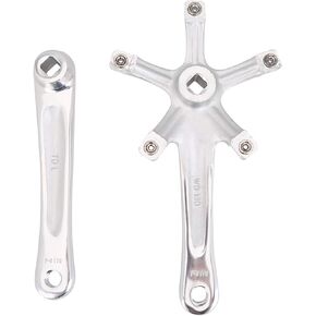 Keenso Crankset, Undeformed Aluminium Alloy Bike Crank Arm 170 MM Precision Machining Bicycle Repair Accessory