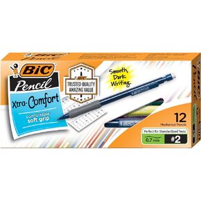 BIC MPGP51-Blk Matic Grip Mechanical Pencil, Medium Point (0.7 mm), 5 Pencils