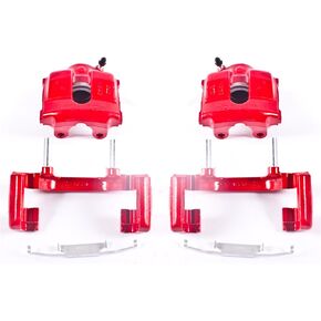 Power Stop Front S1618A Pair of High-Temp Red Powder Coated Calipers